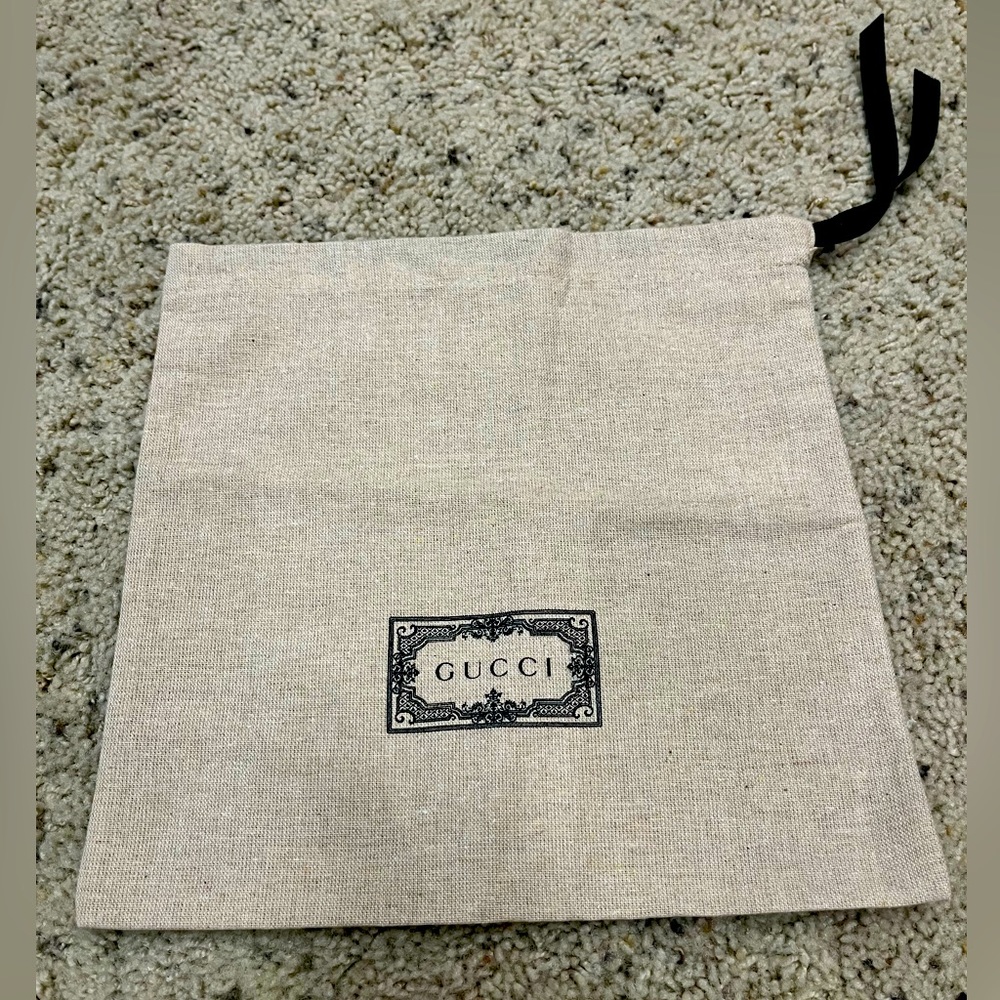 Authentic Gucci drawstring dust bag